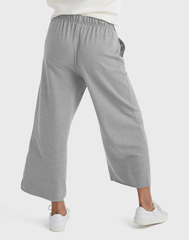Hanes Originals Women's French Terry Wide Leg Cropped Pants