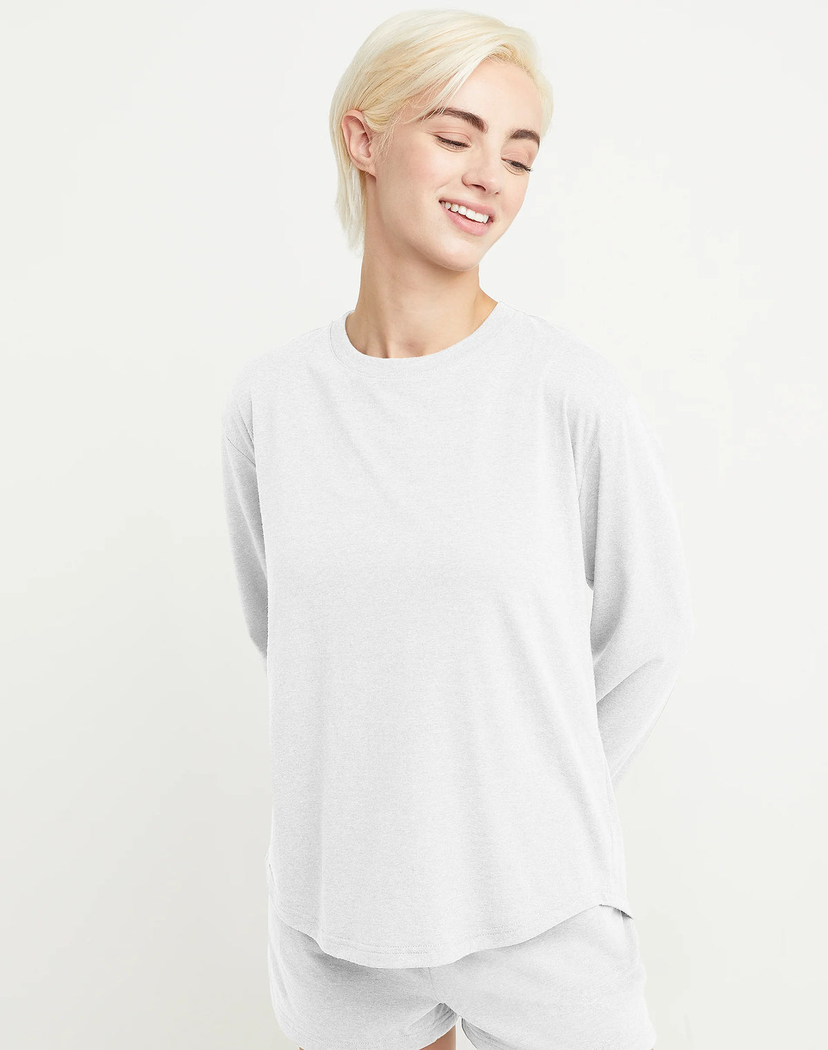 Hanes Originals Tri-Blend Women's Long Sleeve T-Shirt, Relaxed Fit