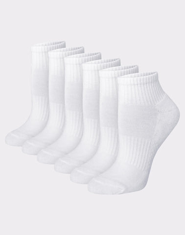 Hanes Women's Performance Ankle Socks, Cushioned, 6-Pairs