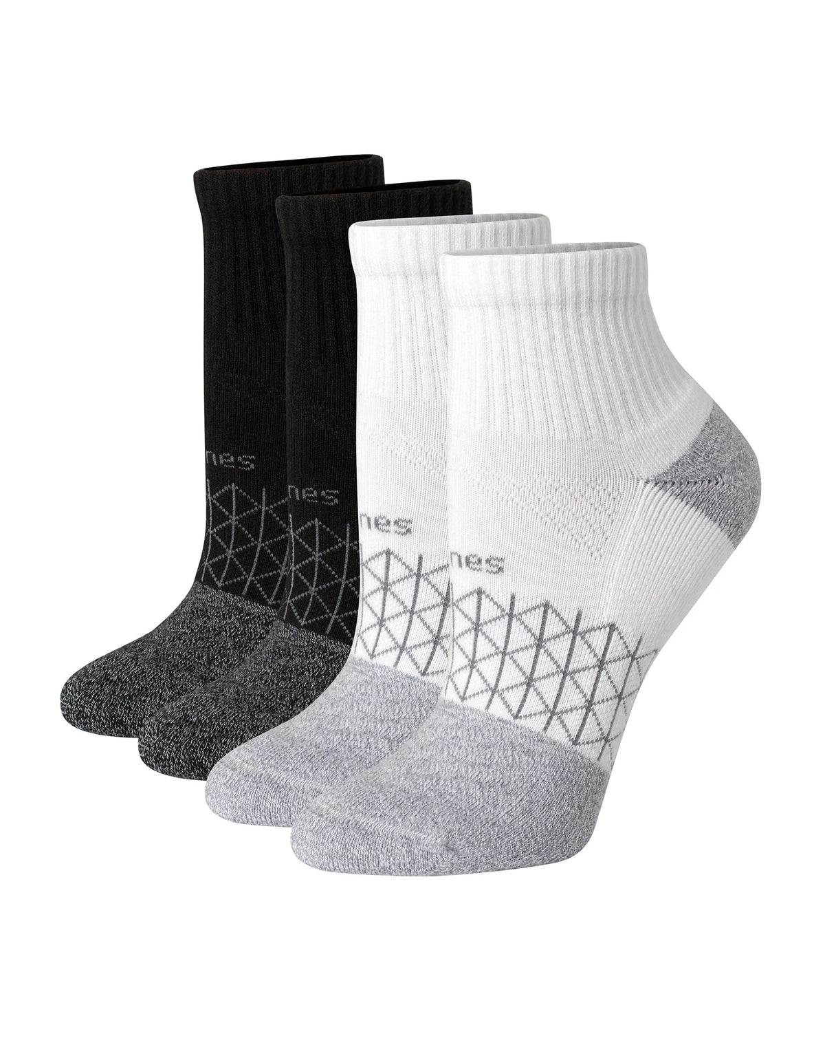 Hanes Absolute Active Women's Ankle Socks, 4-Pairs