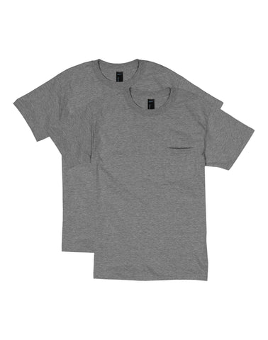 Hanes Beefy-T Unisex Pocket T-Shirt, Value 2-Pack