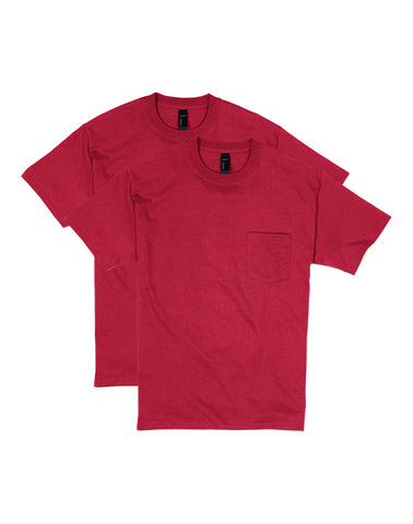 Hanes Beefy-T Unisex Pocket T-Shirt, Value 2-Pack