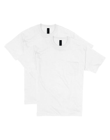 Hanes Beefy-T Unisex Pocket T-Shirt, Value 2-Pack