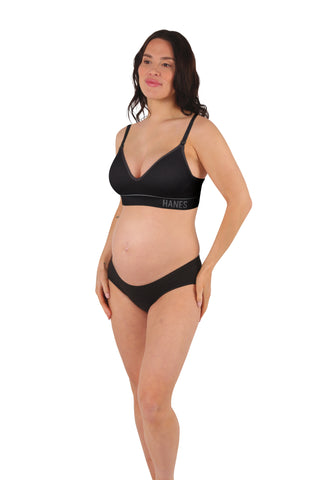 Hanes Maternity Light Leak Under the Belly Hipster, 2-Pack